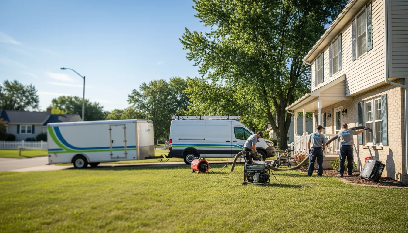 Flooded Basement Restoration And Cleanup With Repair in Eckerty, IN near me